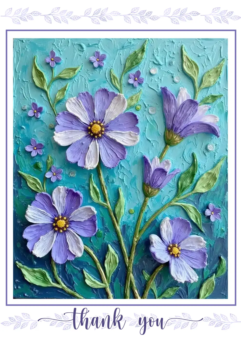 Thank you Oil Painting